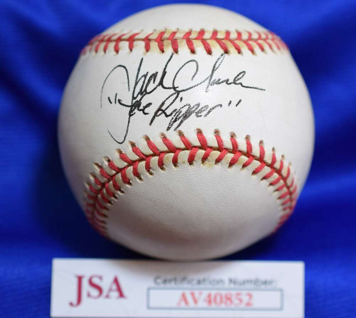Jack Clark JSA COA Autograph National League Signed Baseball The Ripper