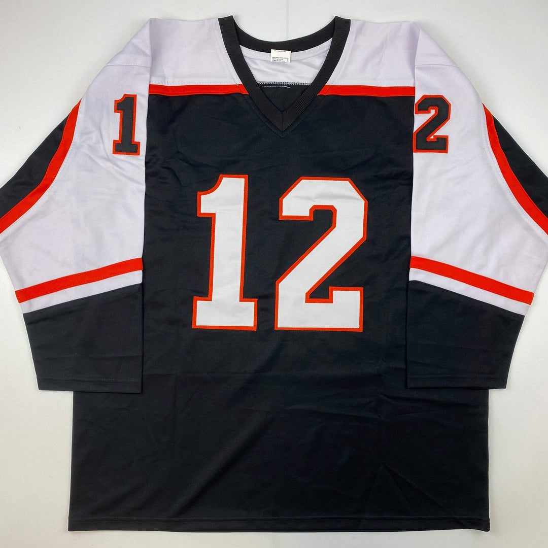 Autographed/Signed TIM KERR Philadelphia Black Hockey Jersey JSA COA Auto