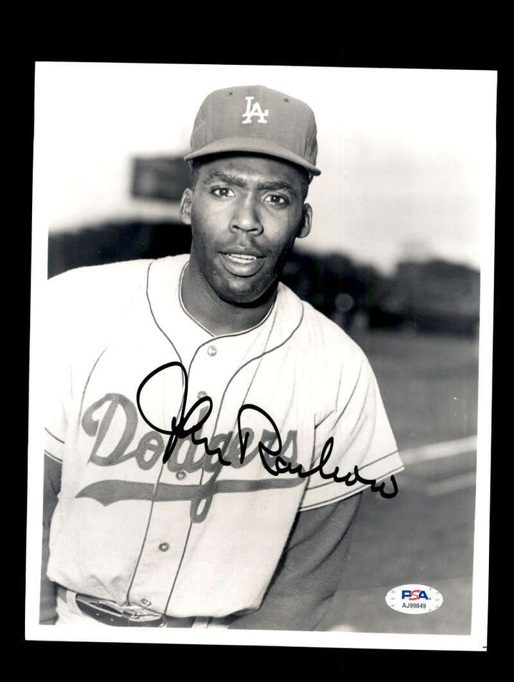 John Roseboro PSA DNA Coa Signed 8x10 Photo Dodgers Autographed