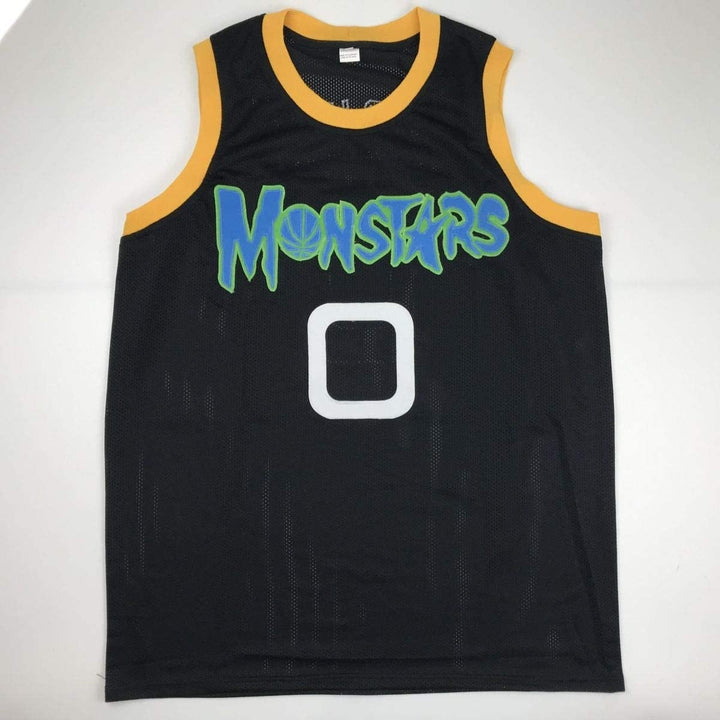 Autographed/Signed MUGGSY BOGUES Space Jam Monstars Black Jersey PSA COA