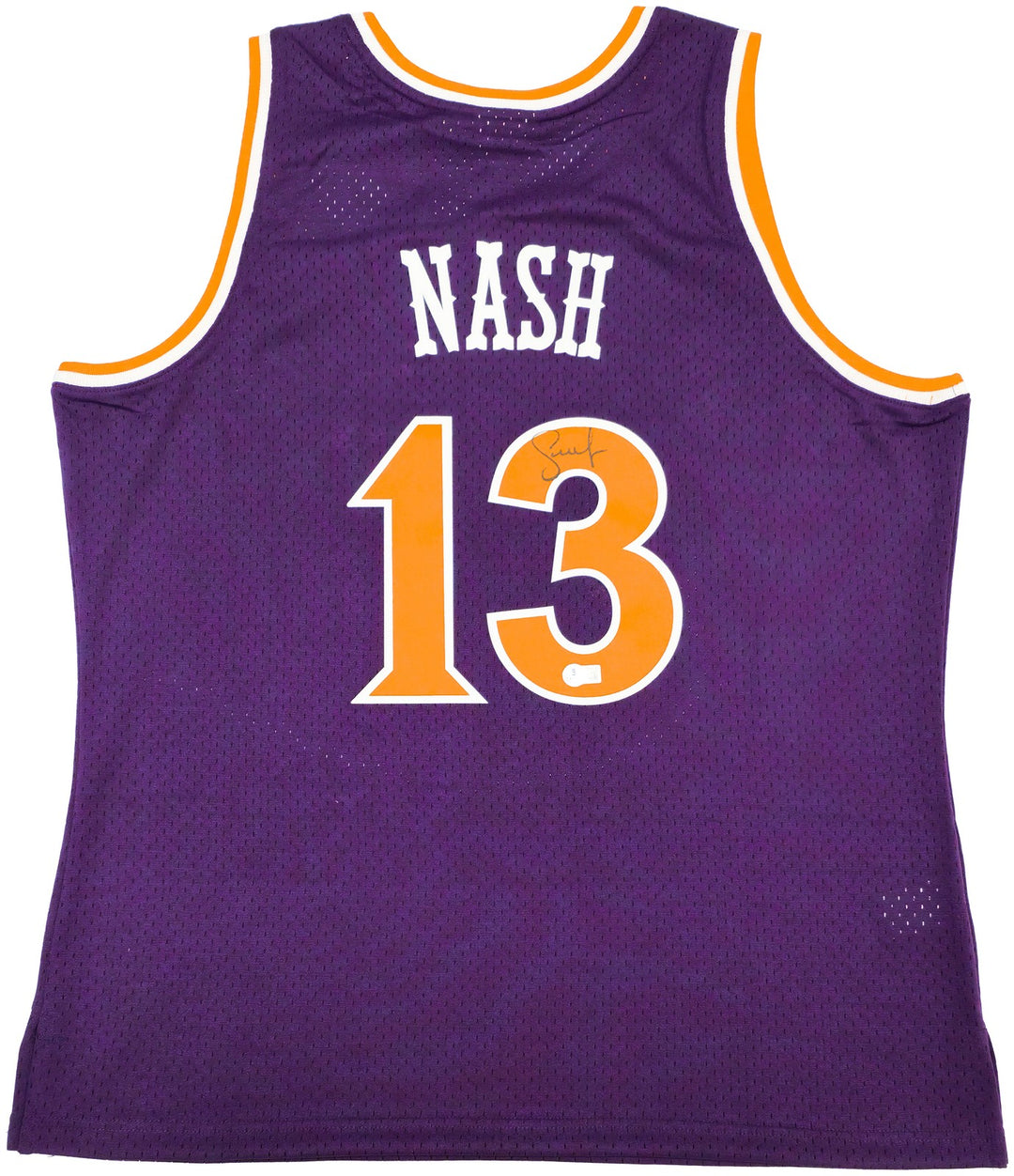 Suns Steve Nash Auto Purple Auth Mitchell Ness 05-06 HWC Swingman Jersey XL BAS