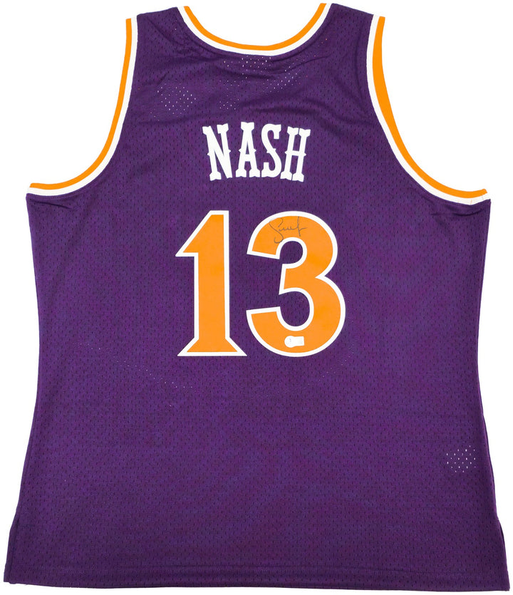 Suns Steve Nash Auto Purple Auth Mitchell Ness 05-06 HWC Swingman Jersey XL BAS