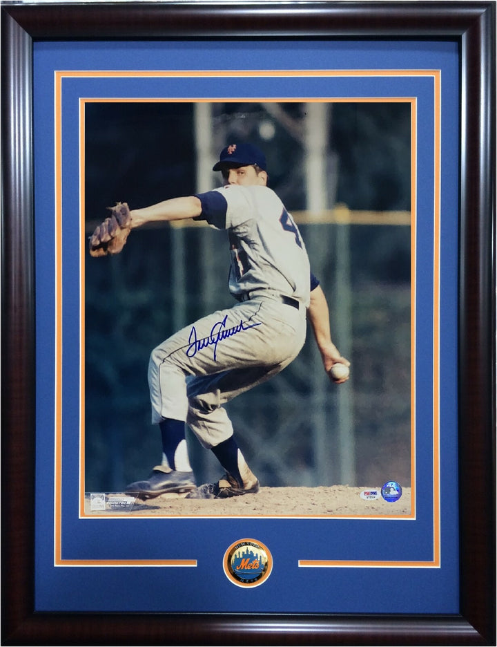 Tom Seaver signed 16x20 photo framed NY Mets 1969 mint autograph HOF PSA DNA