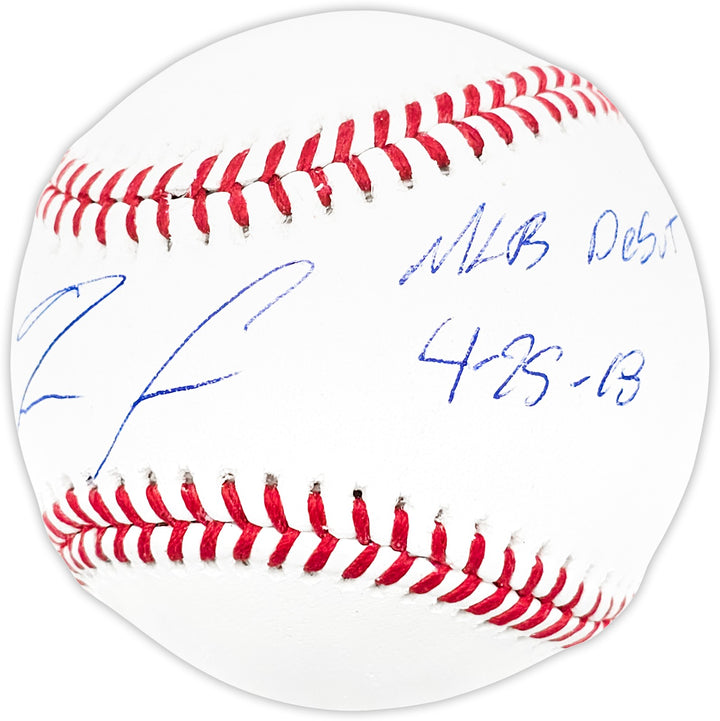 Ronald Acuna Jr. Signed MLB Baseball Atlanta Braves "MLB Debut 4-25-18" Beckett