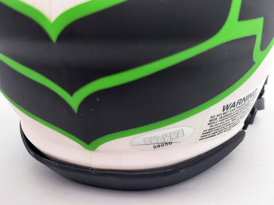 Michael Dickson Signed Seahawks Lunar Eclipse White Speed Mini Helmet MCS Holo