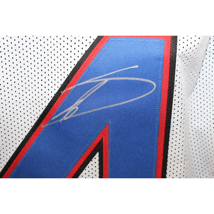 Stefon Diggs Autographed/Signed Pro Style White Jersey Beckett 43095