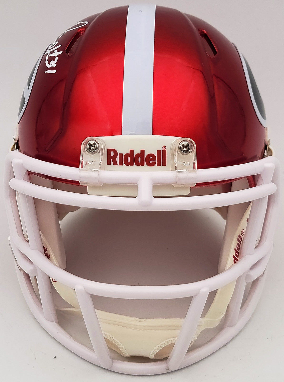 Herschel Walker Auto Signed Georgia Bulldogs Flash Red Speed Mini Helmet Beckett