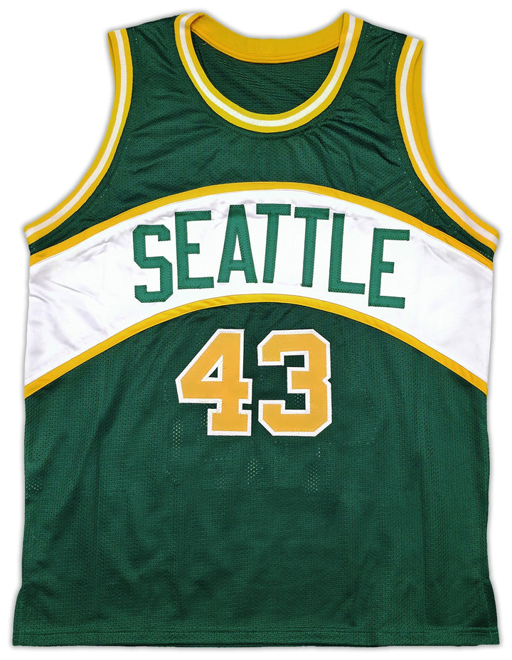 Seattle Supersonics Jack Sikma Autographed Signed Green Jersey MCS Holo