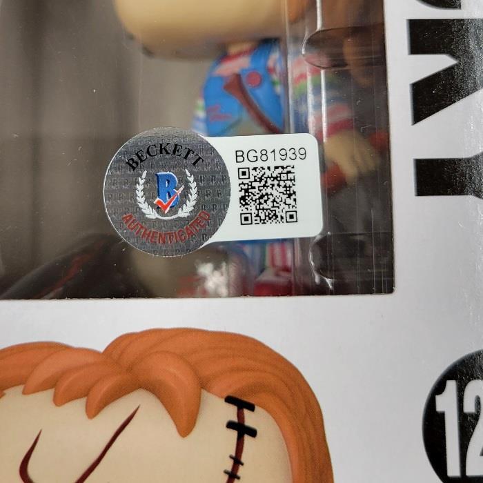 Writer Don Mancini signed Bride of Chucky Funko Pop autograph ~ Beckett BAS Holo