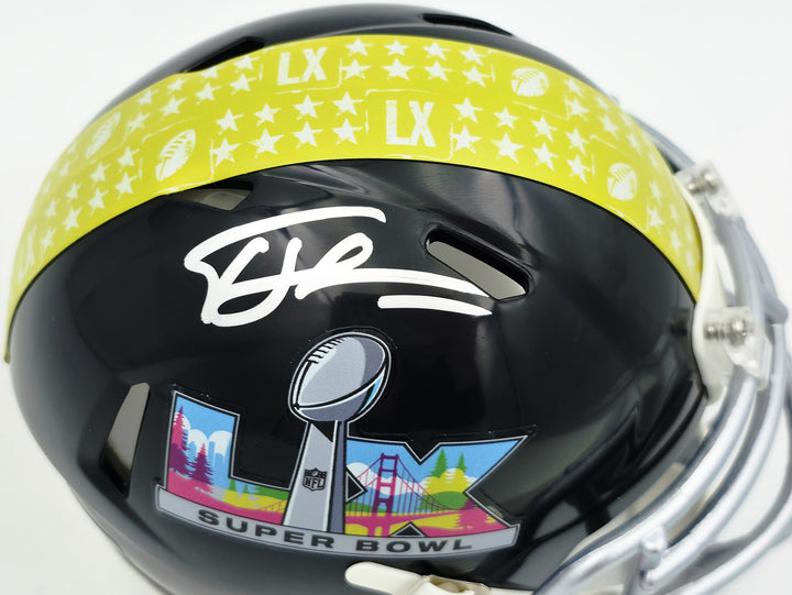 Tory Horton Signed Seattle Seahawks Black SB LX Logo Speed Mini Helmet MCS Holo