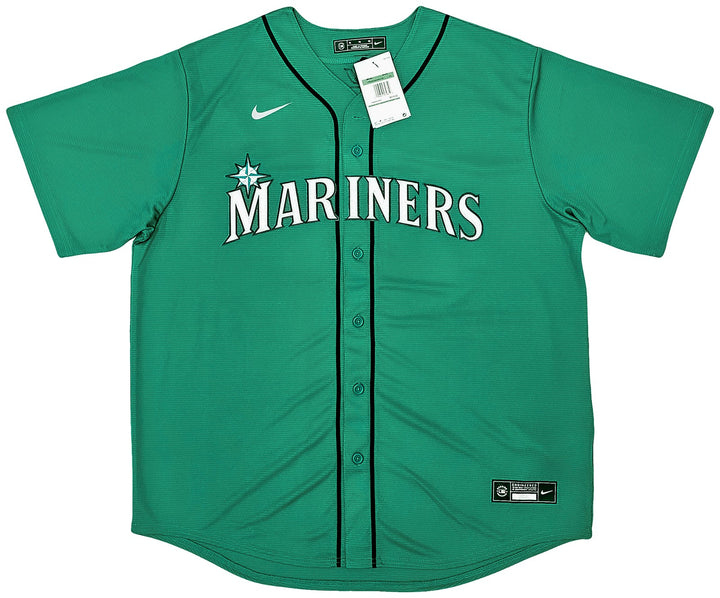 Seattle Mariners Julio Rodriguez Autographed Signed Teal Nike Jersey Size XL JSA