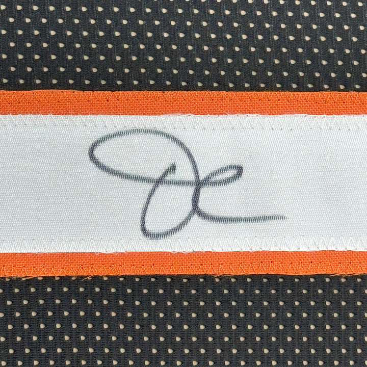 Framed Autographed/Signed Ja'Marr Chase 35x39 Cincinnati Black Jersey JSA COA