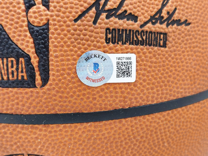John Stockton Auto Official Game Ball Genuine Leather Basketball Jazz Beckett