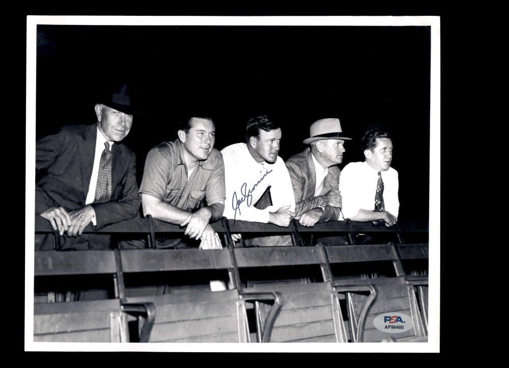 Joe Cronin PSA DNA Signed 8x10 Photo Autograph