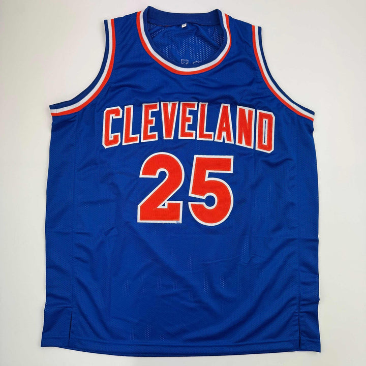 Autographed/Signed Mark Price Cleveland Blue Jersey Beckett BAS COA