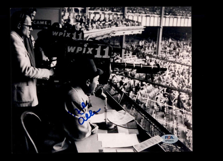 Mel Allen PSA DNA Signed 8x10 Photo Autograph