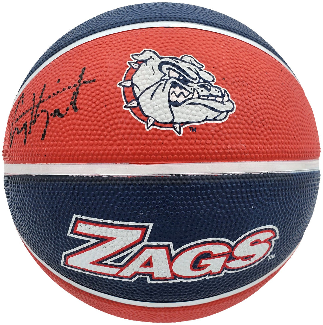 Corey Kispert Signed Gonzaga Bulldogs Logo Rubber Basketball MCS Holo