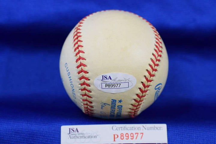 Virgil Trucks JSA  American League OAL Signed Baseball No Hitter 5-15-52 8-25-52