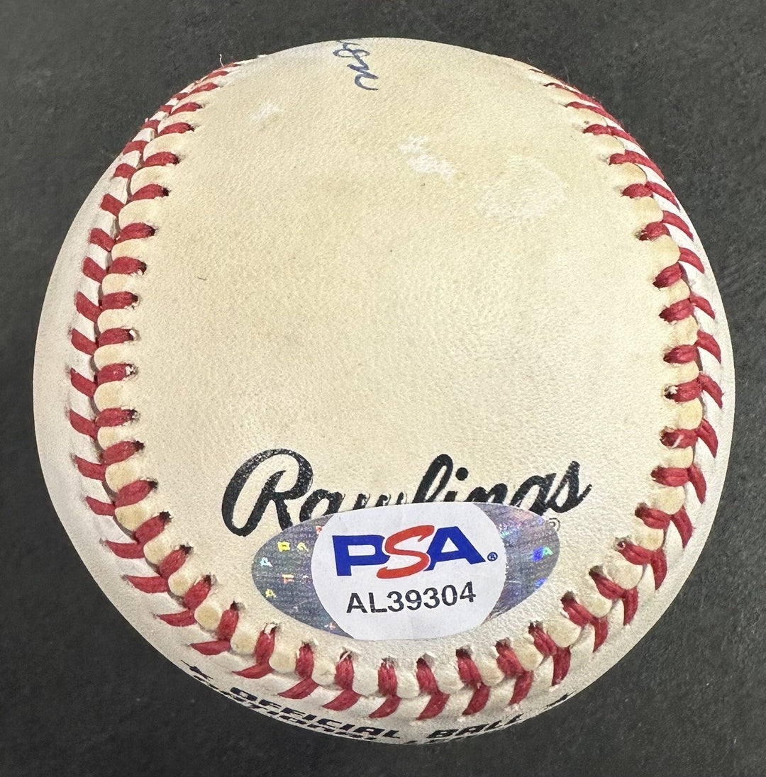Hank Aaron Signed Official NL Baseball Atlanta Braves Autograph PSA COA HOF