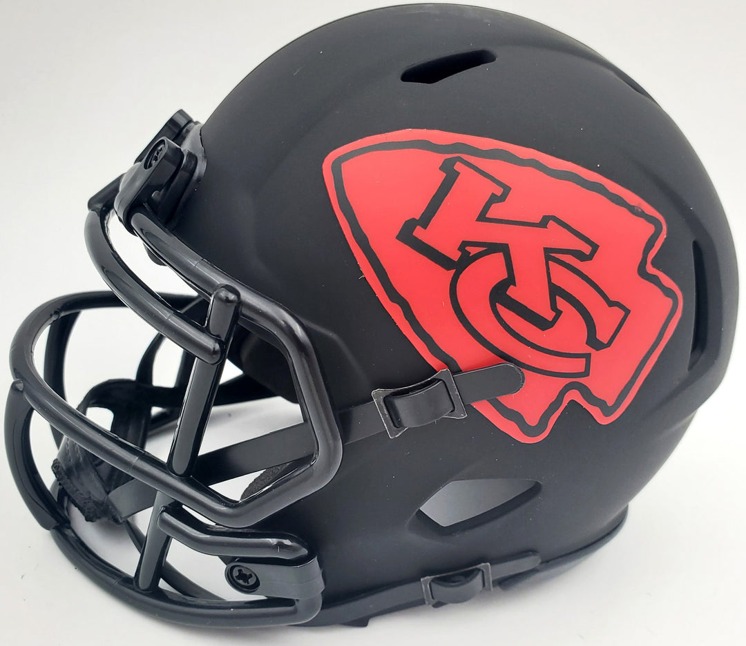 Mecole Hardman Signed Kansas City Chiefs Eclipse Black Speed Mini Helmet Beckett