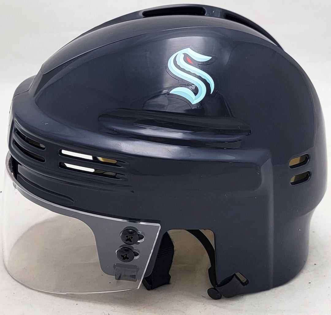 Jordan Eberle Autographed Signed Seattle Kraken Navy Mini Helmet Fanatics Holo