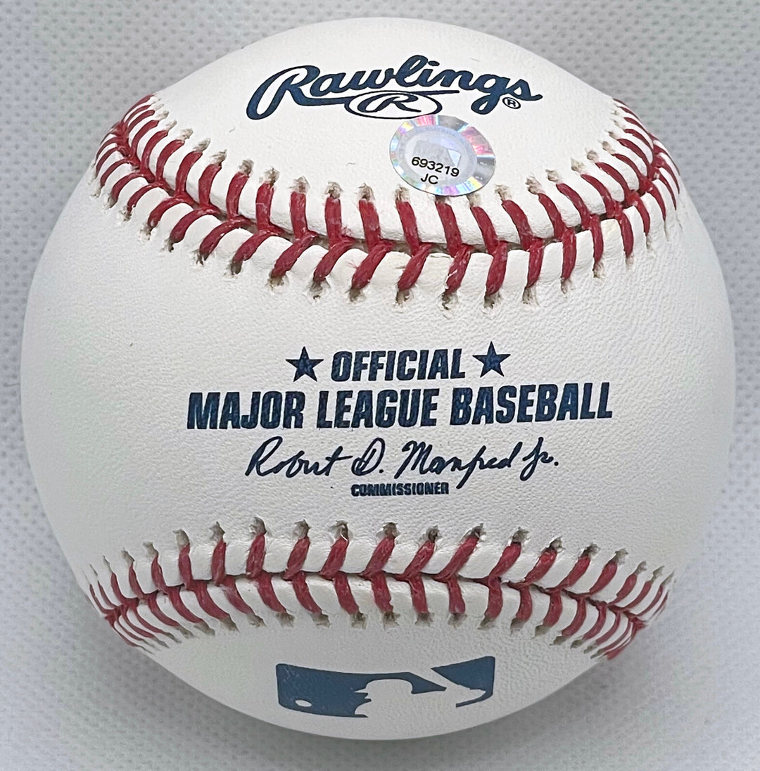 LEWIS BRINSON AUTOGRAPHED RAWLINGS OFFICIAL MANFRED BASEBALL w/MLB s/n# HOLOGRAM