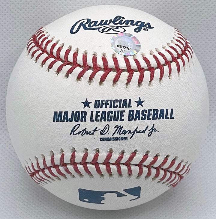LEWIS BRINSON AUTOGRAPHED RAWLINGS OFFICIAL MANFRED BASEBALL w/MLB s/n# HOLOGRAM