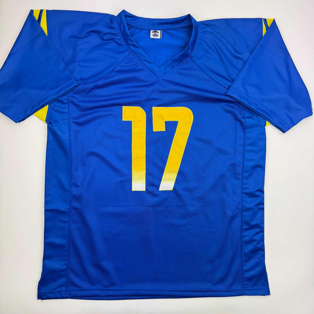 Autographed/Signed Davante Admas Los Angeles LA Blue Jersey Beckett BAS COA