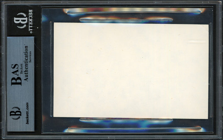 Bo Schembechler Signed 3x5 Index Card Michigan Wolverines Beckett #15502247