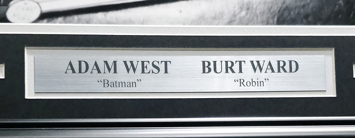 Adam West & Burt Ward Signed Framed 16x20 Photo Batman & Robin Beckett #AE16676