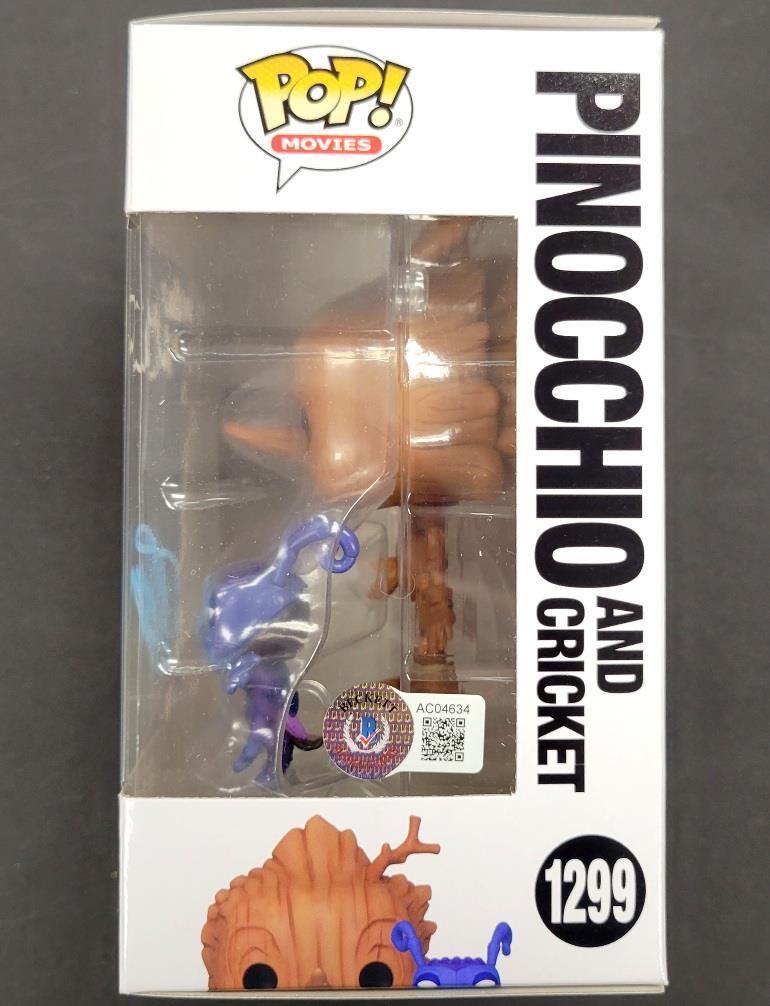 Guillermo del Toro & Gregory Mann signed Pinocchio Funko Pop! (B) autograph BAS