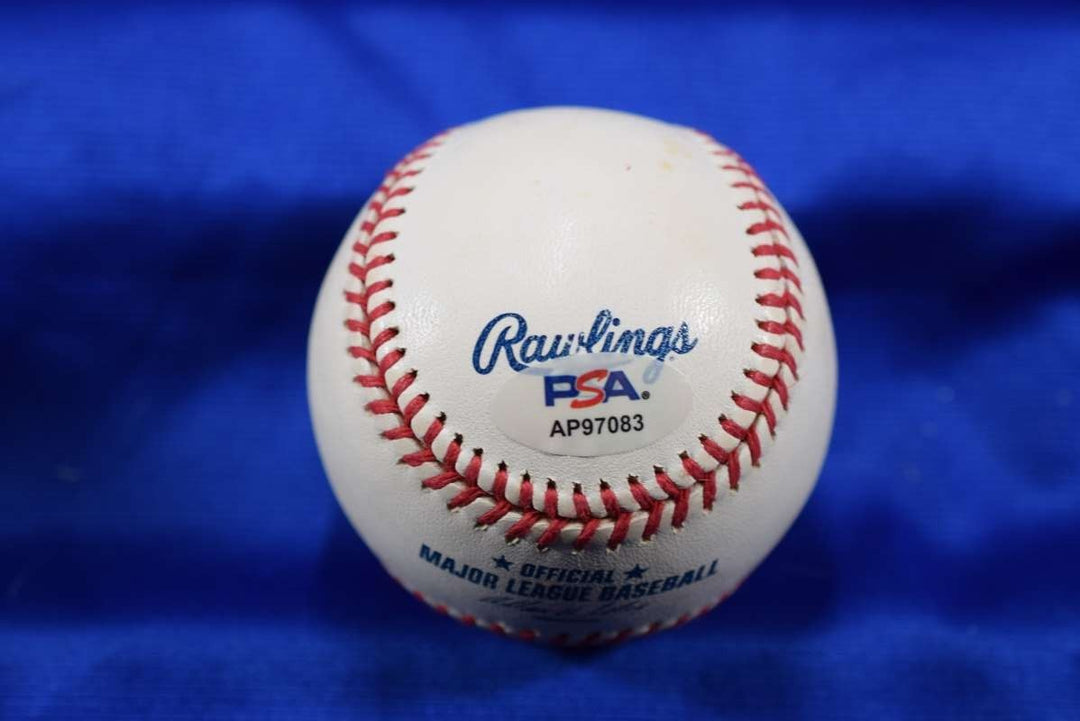 Jorge Posada David Wells PSA DNA Autograph Major League OML Signed Baseball