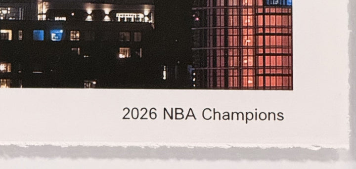 New York or Nowhere Framed Photo 3D Shadowbox Knicks 2026 NBA Champions Brunson