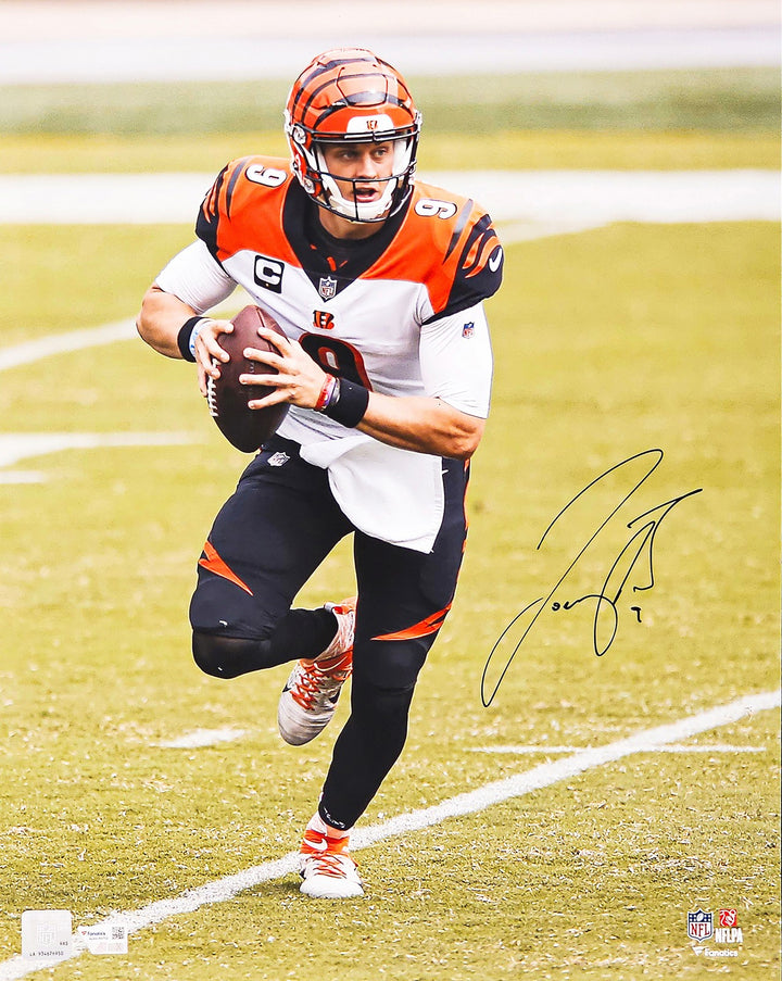 Joe Burrow Signed Framed 16x20 Photo Cincinnati Bengals Fanatics Holo