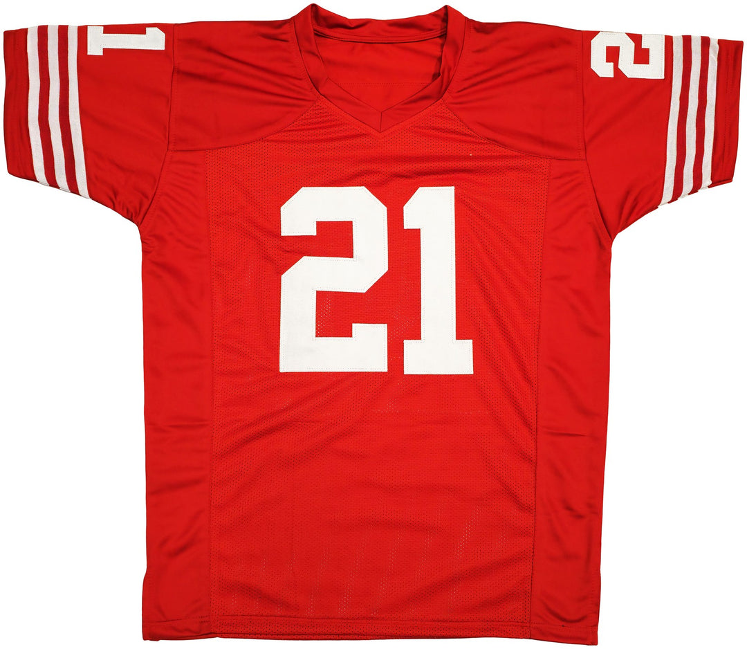 San Francisco 49ers Frank Gore Signed Red Jersey Beckett Witness