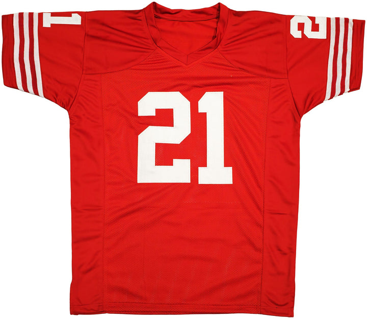 San Francisco 49ers Frank Gore Signed Red Jersey Beckett Witness