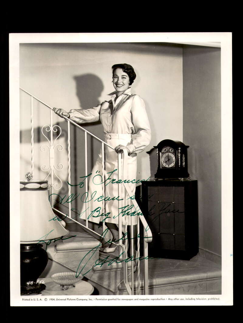 Julia Adams JSA Coa Signed 8x10 Photograph Autograph