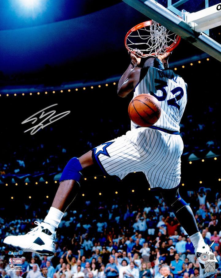 Shaquille O'Neal Signed 16x20 Photo Orlando Magic Beckett BAS Witness