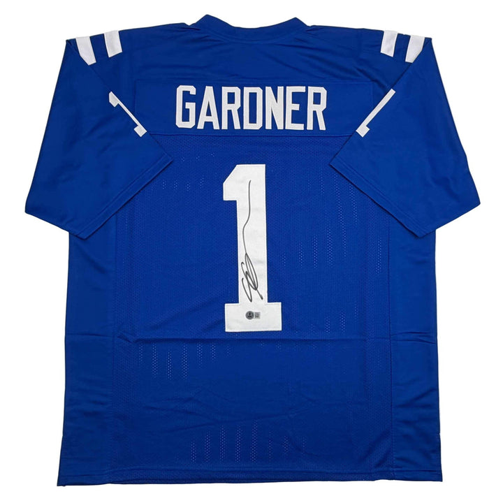 Autographed/Signed Ahmad Sauce Gardner Indianapolis Colts Jersey Beckett BAS COA