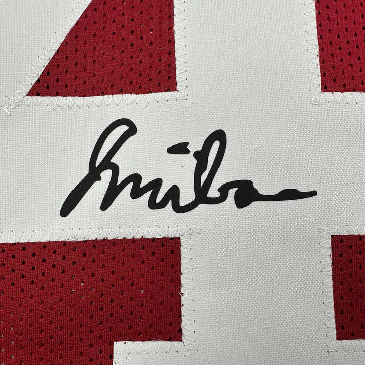 Facsimile Autographed Jalen Milroe Alabama Red Reprint Jersey Size Men's XL
