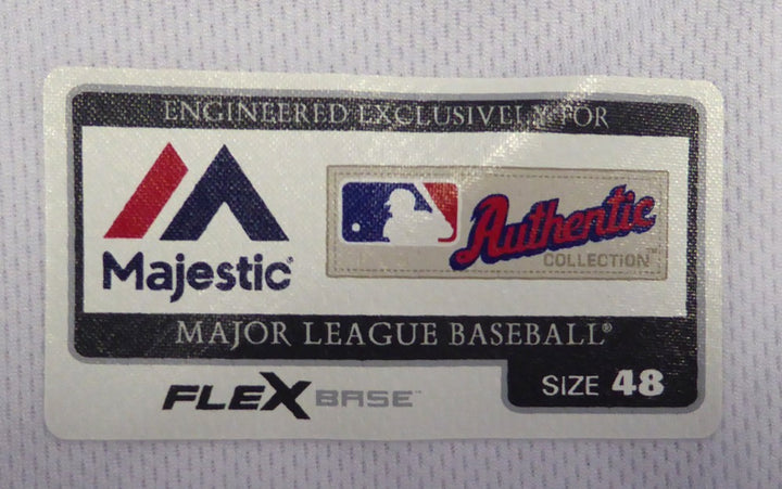 Miami Marlins Ichiro Suzuki Signed White Majestic Flex Base Jersey Size 48 IS