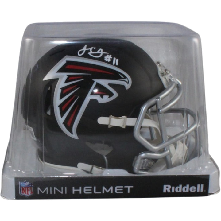Julio Jones Autographed Atlanta Falcons Mini Helmet Beckett Witness 56458