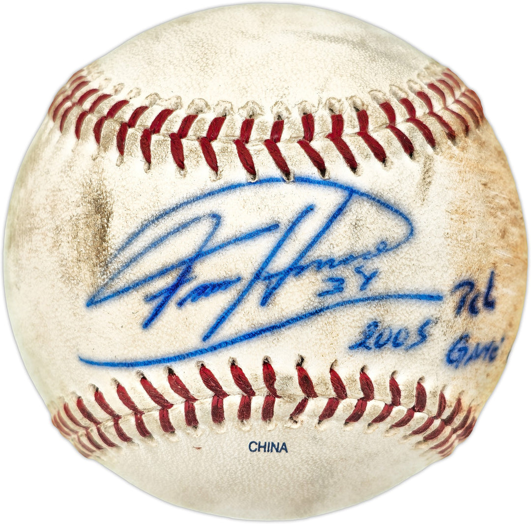 Felix Hernandez Auto 05 Pacific Coast League Game Used Baseball Mariners PSA/DNA