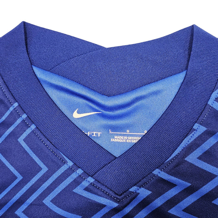 Chelsea F.C. Mason Mount Signed Blue Nike Jersey Size L in Gold Beckett