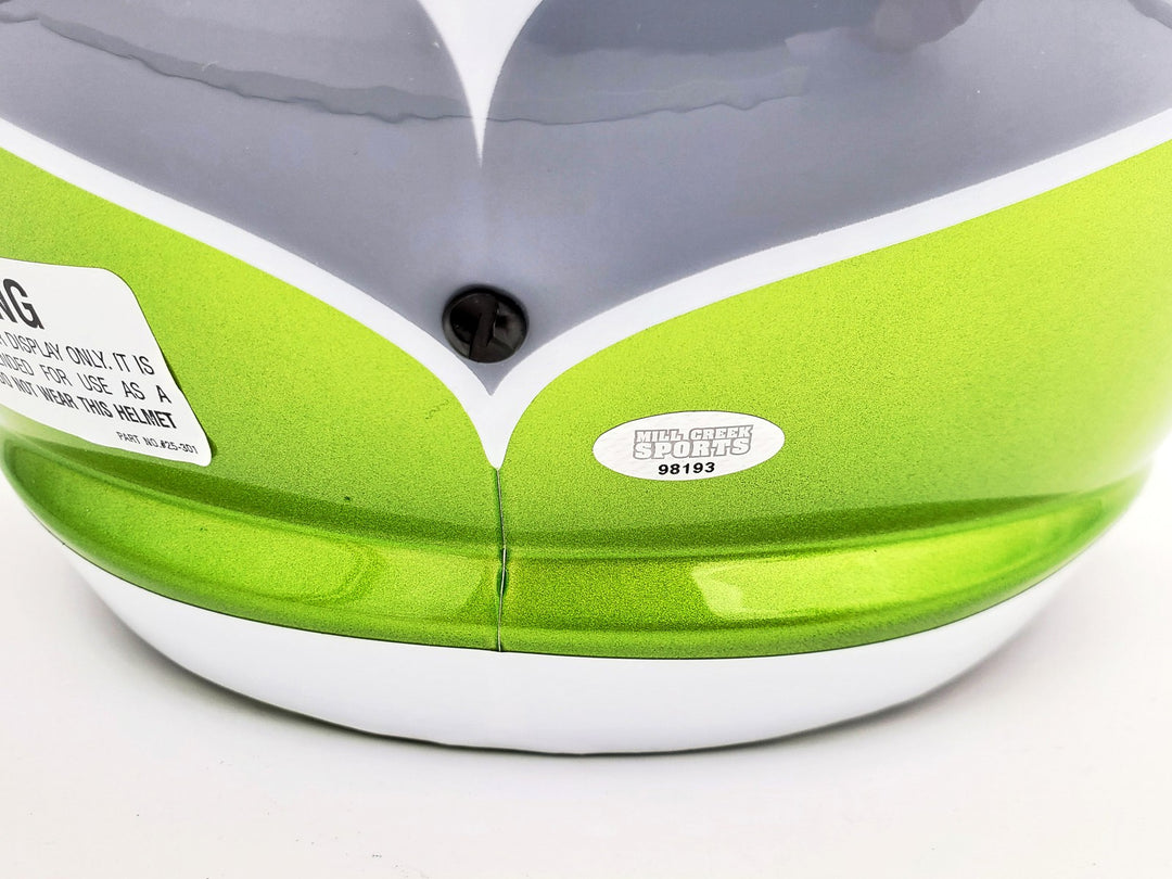 Kam Chancellor Auto Seahawks Flash Green Full Size Replica Speed Helmet MCS Holo