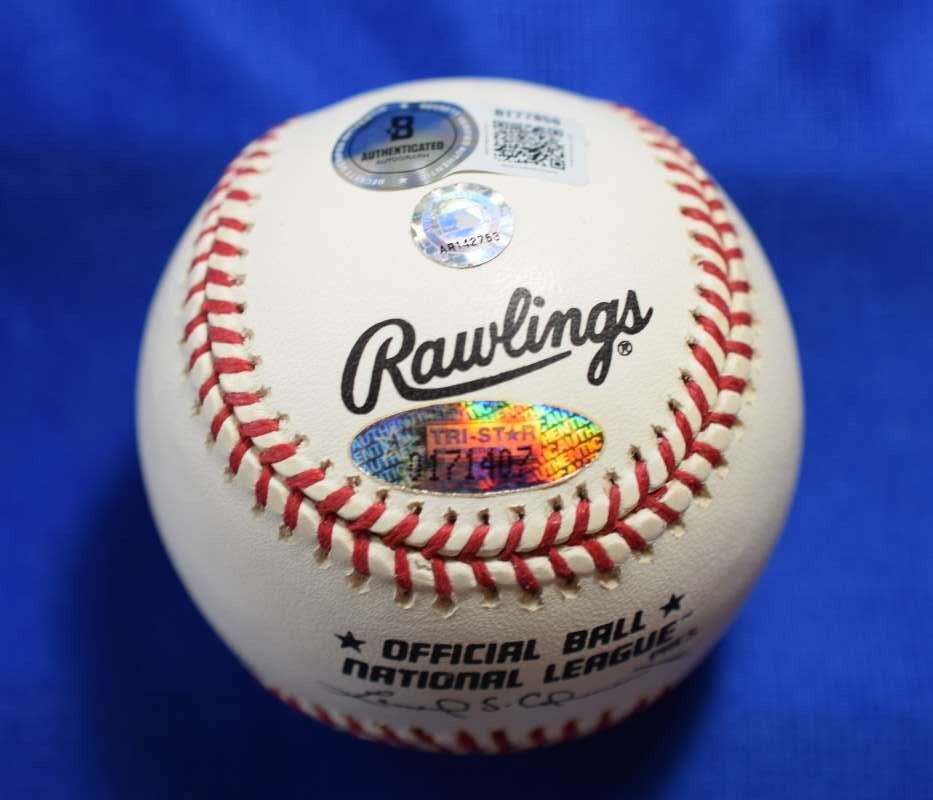 Lou Brock Beckett Tristar MLB Authentic Coa Auto National League Signed Baseball