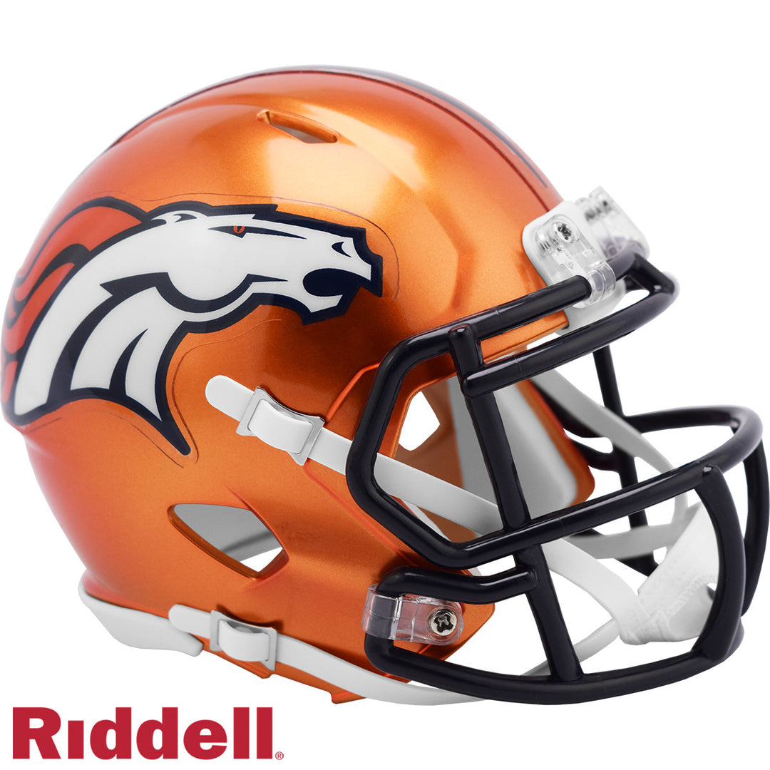 Denver Broncos Flash Speed Mini Helmet Riddell New In Box 30718