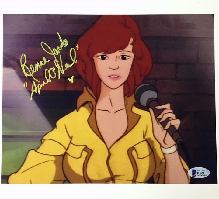 RENAE JACOBS "April O'Neil" Autograph TMNT Signed 8x10 Photo w/ Beckett BAS COA