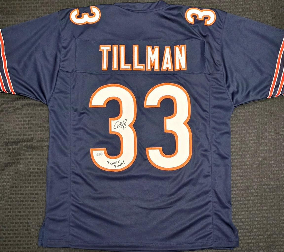 Charles Tillman signed "Peanut Punch" Chicago Bears Jersey autograph BAS Beckett