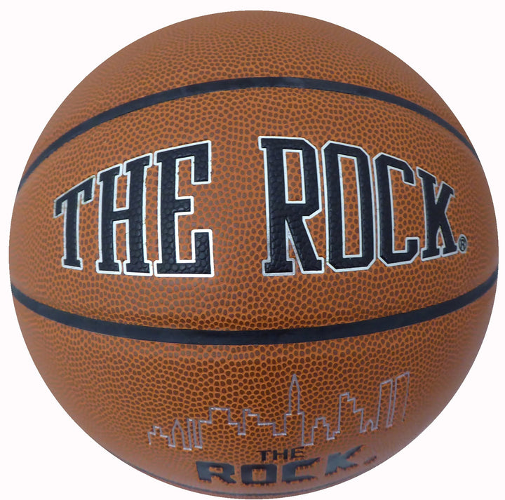 Jim Boeheim Signed The Rock Basketball Syracuse Orange "05 Champs" Steiner